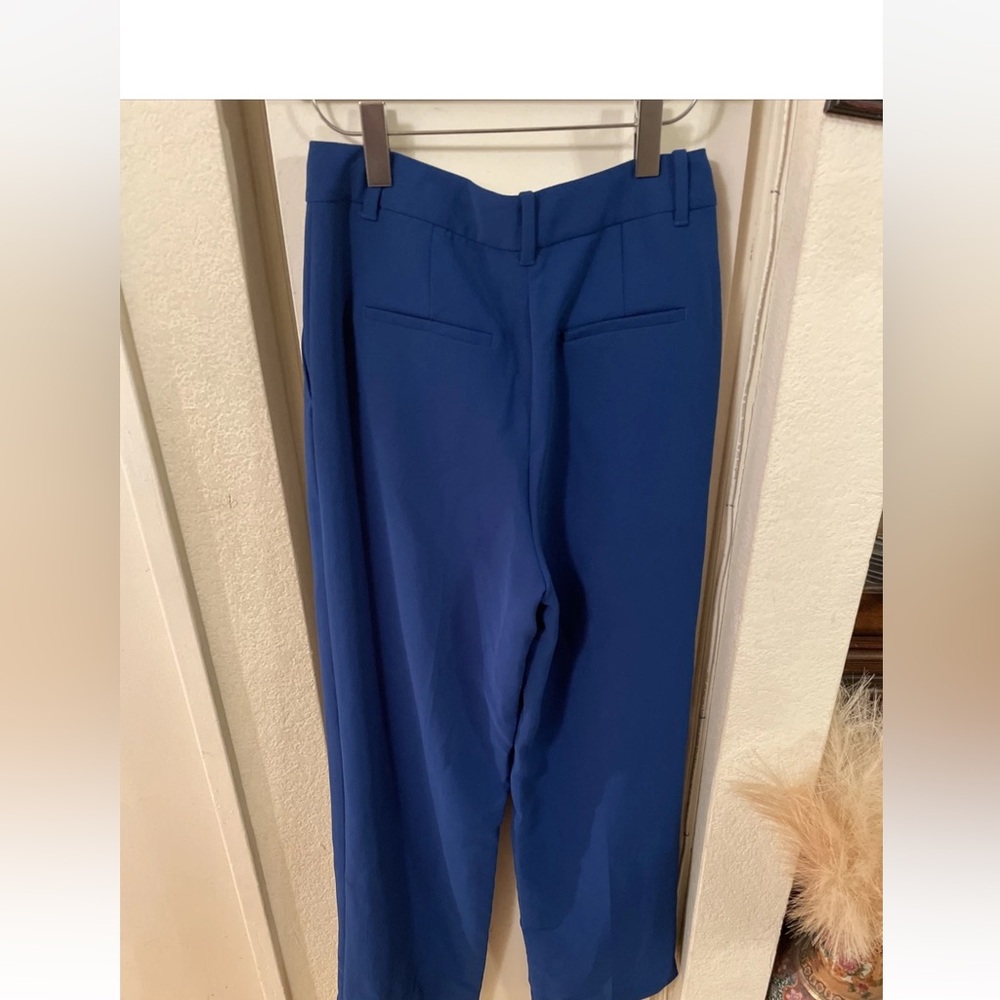 Aritzia Wilfred Classic High-Waist Wide-Leg Pants in Cobalt Blue - Picture 6 of 6